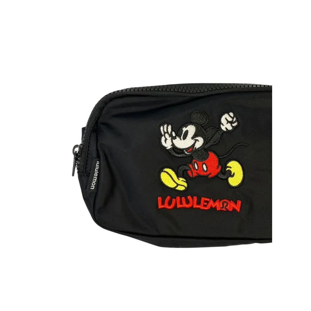 Lululemon x Disney Mickey Mouse Everywhere Belt Bag Black Embroidered NWT